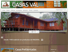 Tablet Screenshot of casasval.cl